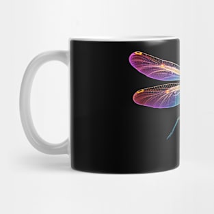 Glowing Neon Dragonfly Mug